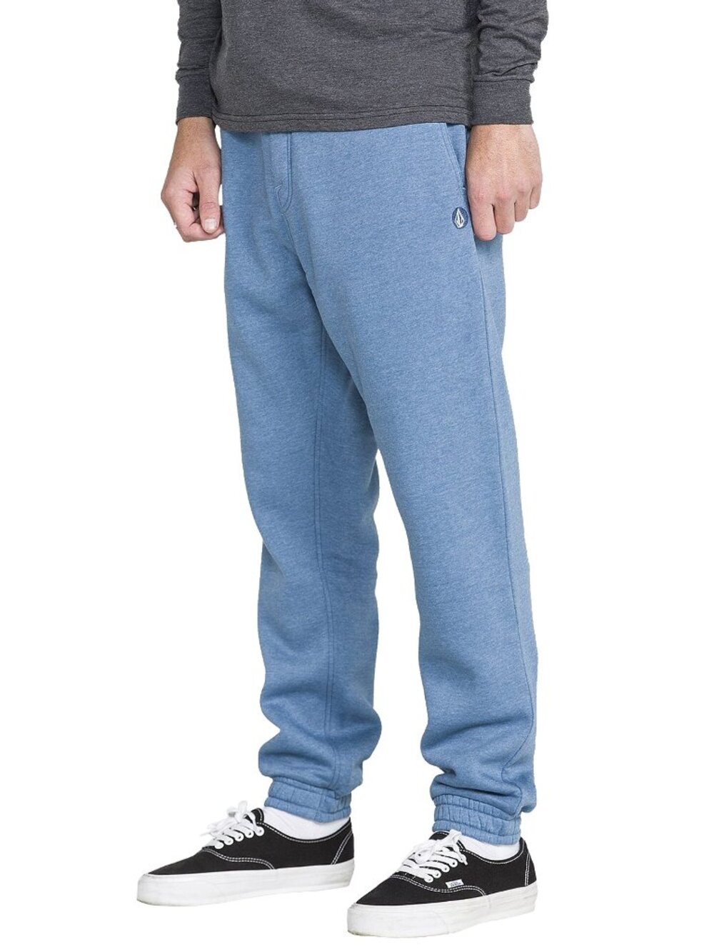 New! Volcom Fleece Jogger Pants Men's XXL Blue Foreman Sweatpants